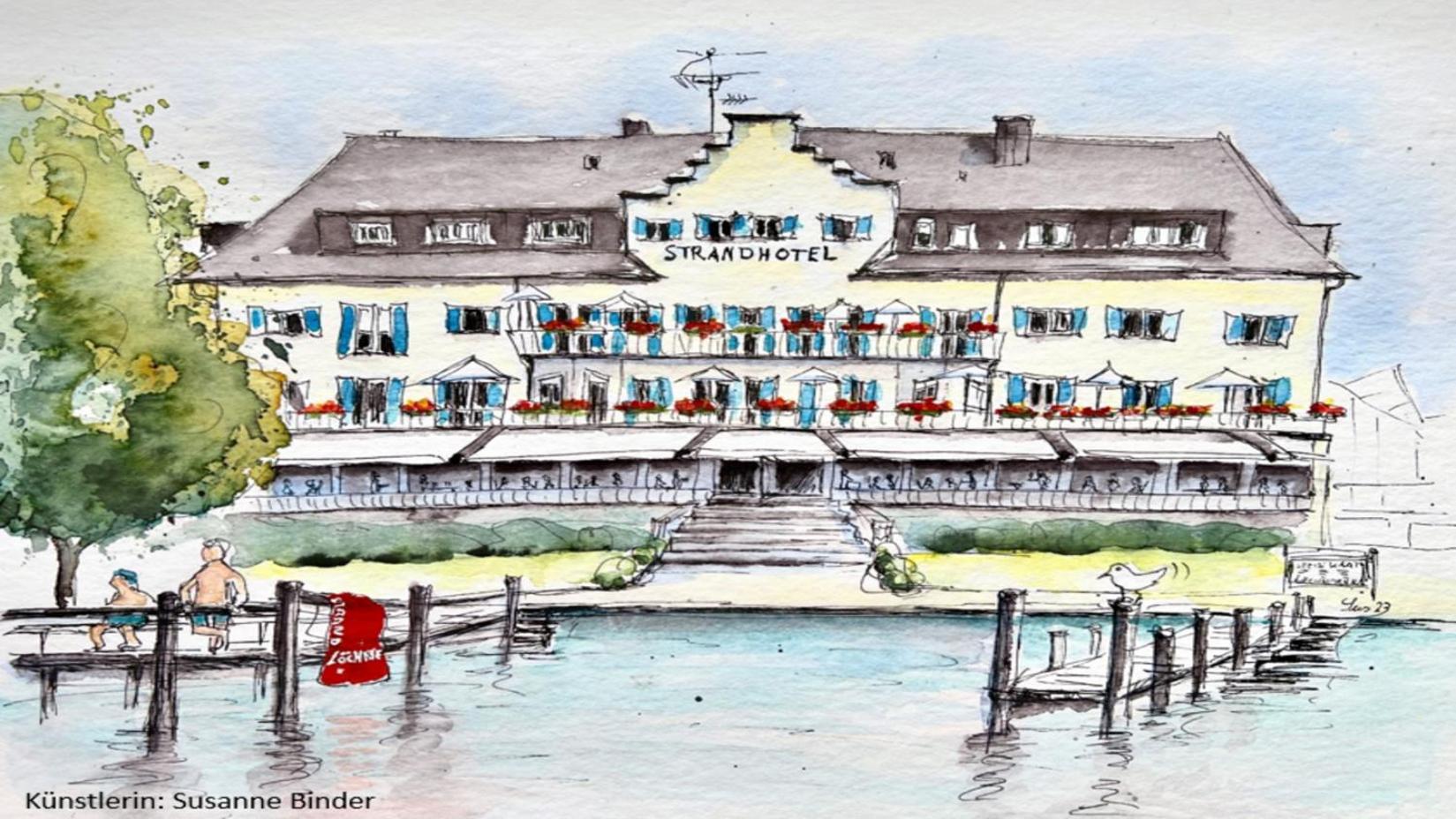 Strandhotel Loechnerhaus 라이헤나우 외부 사진